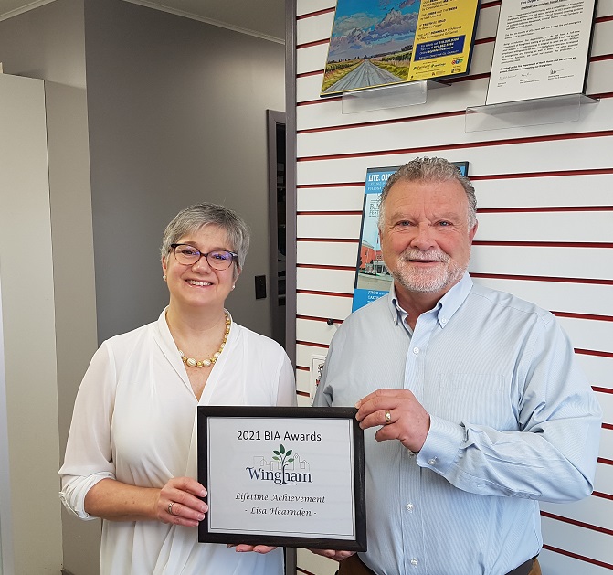 BIA Board Recognizes Retiring Co-founder – Wingham Business Improvement ...